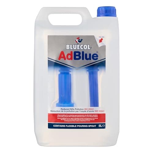 Image of Bluecol AdBlue with Integrated Easy Pour Spout, 5L - High Purity Diesel Exhaust Fluid for SCR Equipped Vehicles, Reduces Emissions & Protects the Environment
