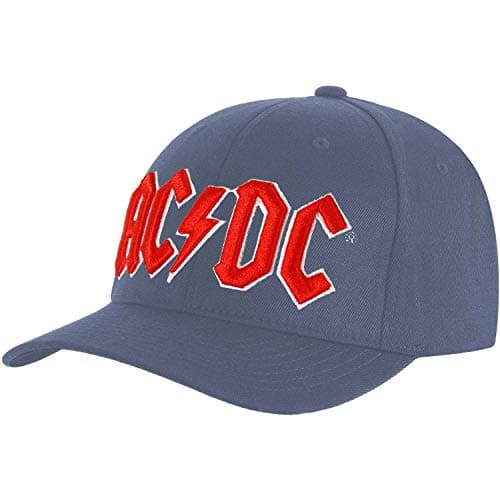 Image of Rock Off Ac/Dc - Baseball Red Logo (Denim Blue) (Cappellino) Merchandising