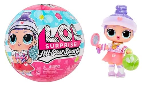 Image of L.O.L. Surprise! All-Star Sports Vault Collection Tots - Includes 1 Doll, Blind Packaging, 12 Dolls to Collect, Unbox 8 Accessories, Ideal Present for Kids Ages 4+, Pink