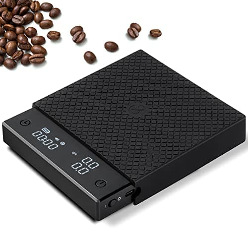 Image of TIMEMORE Black Mirror Basic PRO, Digital Coffee Scale with Flow Rate Measurement, Precision 0.1g/2kg, Ideal for Espresso and Pour-Over Coffee, Black