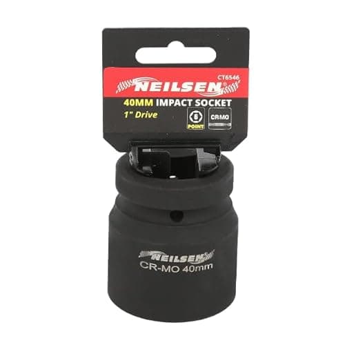 Image of Neilsen CT6546 1in Dr Chrome-Molybdenum Impact Socket 40mm - 6 Point Single Hex, Height 60mm
