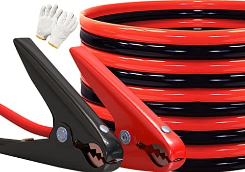 Image of AUTOGEN Jumper Cables 1 Gauge 30 Ft 900A Heavy Duty Booster Cables with Professional Grade Clamps