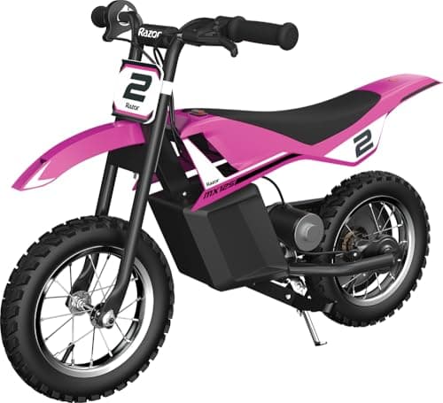 Image of Razor MX125 Electric-Powered Dirt Bike For Kids Ages 7+, 100W High-Torque Motor