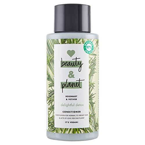 Image of Love Beauty & Planet Detox Conditioner GREEN Rosemary&Vetiver, 2 Packs of 400 ml