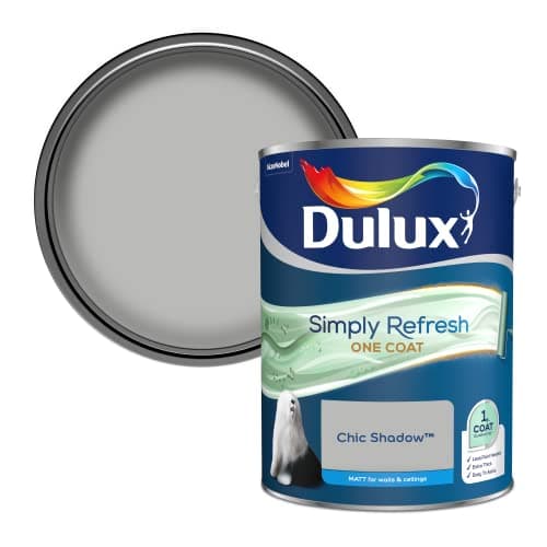 Image of Dulux Simply Refresh One Coat Matt Emulsion Paint - Chic Shadow - 5L