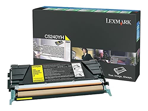 Image of Lexmark C5240YH yellow colour laser cartridge C5242YH