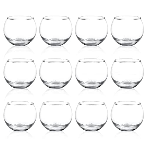 Image of 12pcs Clear Glass Tealight Candle Holder, Round Votive Candle Holders, Small Bowl Candle Holder Bulk for Wedding Table Centerpieces Home Décor