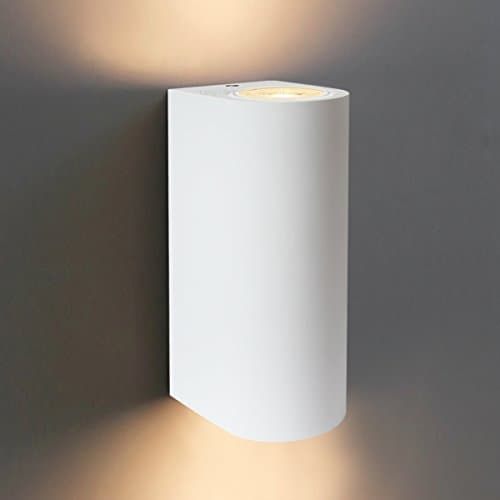 Image of Long Life Lamp Company Modern Up Down Indoor White Ceramic Wall Light Fixture GU10 B810