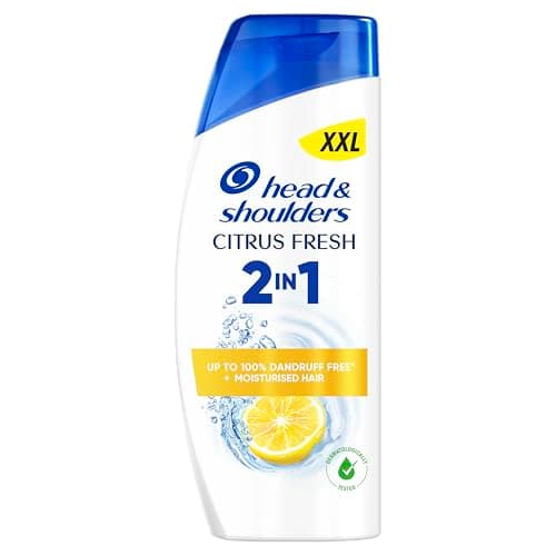 Image of Head & Shoulders Citrus Fresh 2in1 Anti-Dandruff Shampoo and Conditioner 625ml.Works against Dandruff, Oil and Itch from the 1st Wash. Dandruff Free + Moisturised Hair. Purifieseasy Scalp & Hair
