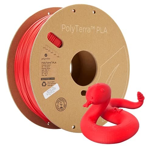 Image of Polymaker 70826 PolyTerra PLA Filament PLA geringerer plasticgehalt 1.75mm 1000g Rot (matt) 1 pc(s)