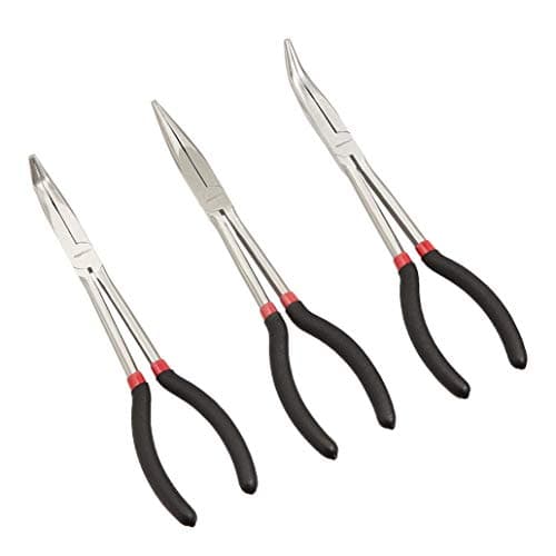 Image of Amazon Basics Long Reach Pliers Set - Black, 3 Count