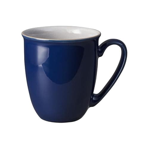 Image of Denby Stoneware Elements Dark Blue Coffee Beaker Mug