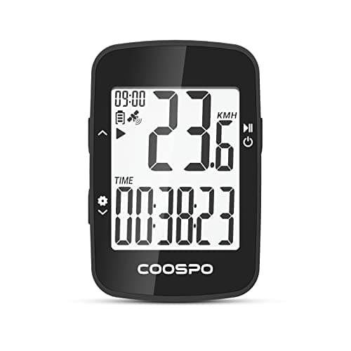 Image of COOSPO Bike Computer Wireless GPS BC26, Bluetooth Cycle Computer GPS IPX7 Waterproof, Bike Speedometer Odometer with 2.3 Inch Auto-Backlight, Bicycle Computer Support CooSpoRide