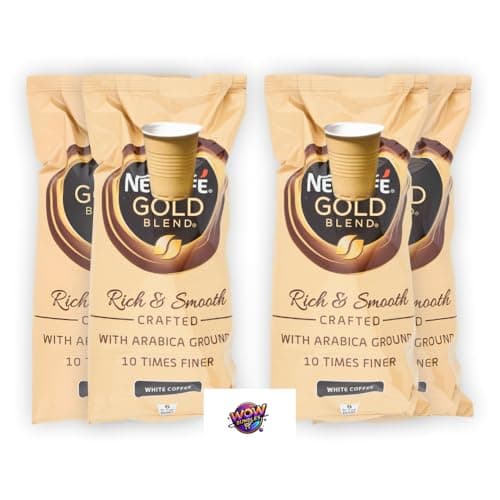 Image of Gold Blend White Coffee Sachets – Bundle of 4 x 6 Sachets (Total 24 Servings) – Rich, Creamy & Smooth Instant Coffee