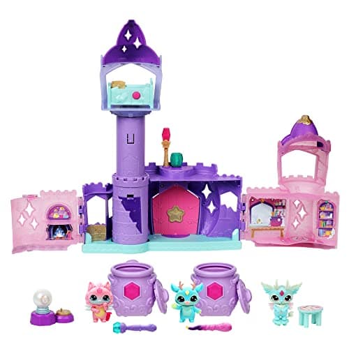 Image of Magic Mixies Mixlings Magic Castle Playset Super Pack, Expanding Playset with Magic Wand that Reveals 5 Magic Moments and 2 Collector's Cauldrons, for Kids Aged 5 and Up, Amazon Exclusive