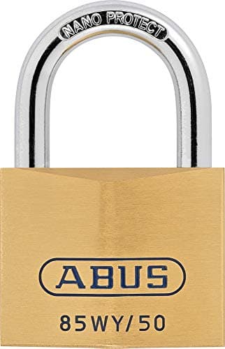 Image of ABUS Brass Padlock with Security Card, Gold, 85WY