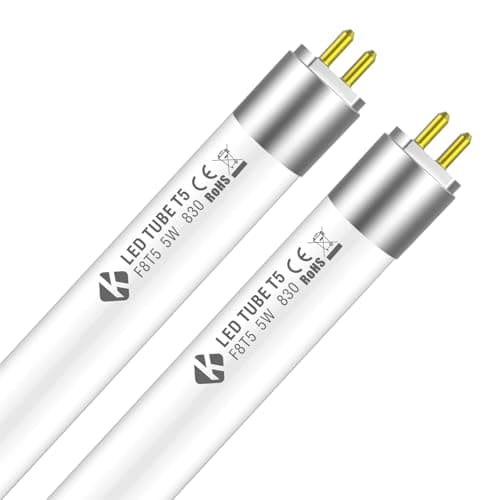 Image of KENIU 12" T5 LED Tube Light 288mm 5w 3000k 680lm,Plug & Play Works with ECG/CCG ballasts and Replacing 30cm Fluorescent Tube t5 8w,Suitable for Kitchens,Emergency Lighting,Motorhome.
