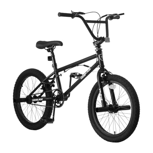 Image of BSTSEL 20 inch Freestyle BMX Bike Kids Bicycle for Boys and Girls for 6-13 Years Old Kids and Beginner Level Riders 4 Pegs 360 Degree Rotating Handlebar (Black)