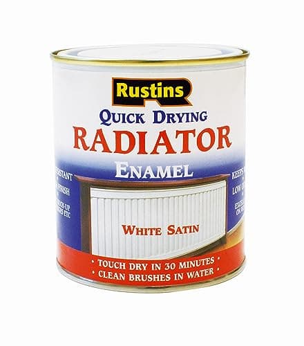 Image of RUSTINS Quick Drying Radiator Enamel Satin 500ml – Durable, Long-Lasting Finish for Radiators That Stands the Test of Time