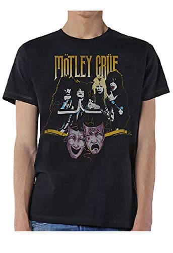 Image of Motley Crue Theatre Vintage Official Tee T-Shirt Mens Unisex (X-Large) Black