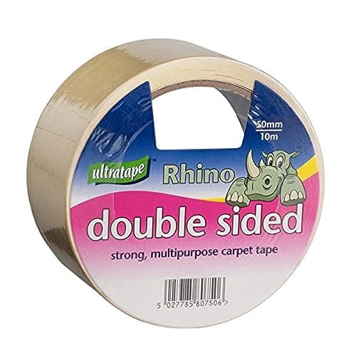Image of UltraTape 50MM X 10M White Double Sided PP Tape - Economy Grade