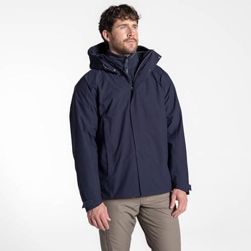 Image of Craghoppers Unisex Bc 3in1 Expert Base Camp 3-in-1 Jacket, Dark Navy, XL EU