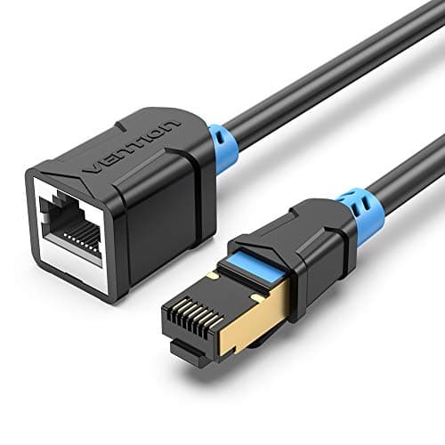 Image of VENTION Cat6 Ethernet Extension Cable 0.5m Round Ethernet Extender 1000Mbps Male to Female Patch Cord Connector Gigabit Lan Network STP Network Cable for PC Switch Router Support Cat6 / Cat5e / Cat5