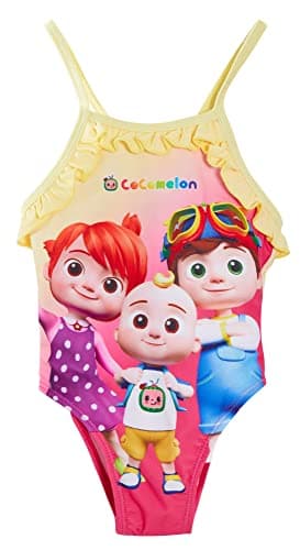 Image of CoComelon Girls Swimming Costume Yellow 12 Months