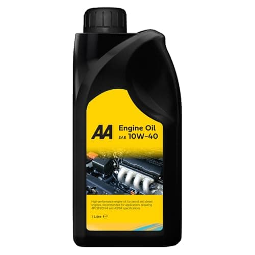 Image of AA Engine Oil SAE 10W-40, 1 Litre, Semi-Synthetic, Petrol and Diesel, High-Performance, API SM/CH-4, ACEA A3/B4