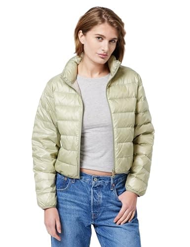 Image of Calvin Klein Women’s Down Shine Puffer Jacket, Beige (Nordic Dust), XL