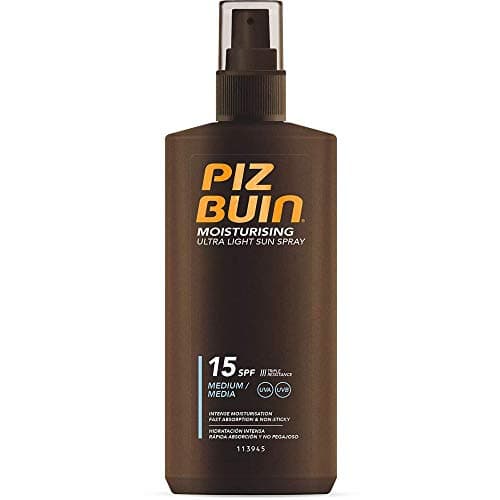 Image of 3 x Piz Buin Moisturising Ultra Light Sun Spray SPF15-200ml