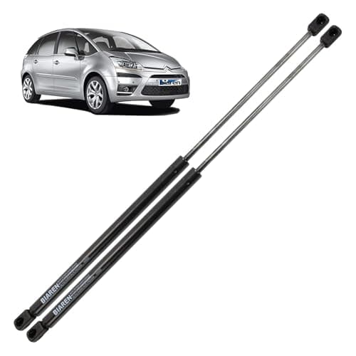 Image of BIAREN 2x Rear Tailgate Boot Gas Struts For Citroen C4 Grand Picasso MK1 2006-2013 Lift Support System 595 (N) 580 MM - 8731N9 9654438680