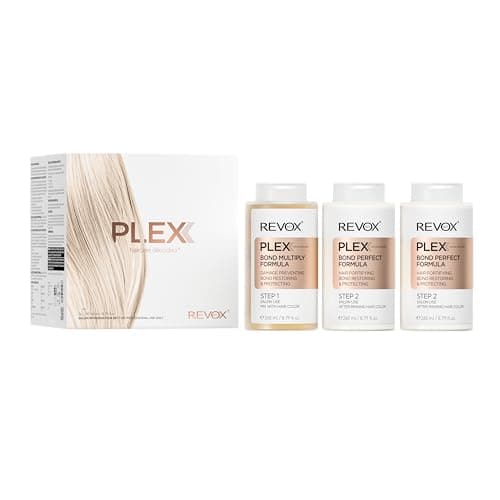Image of REVOX B77 - Professional Hair Treatment Set, 1 Plex Bond Multiply Formula Step 1 of 260 ml + 2 Plex Bond Perfect Formula Step 2 of 260 ml, Reduces Hair Damage in Chemical Processes in Hairdressing