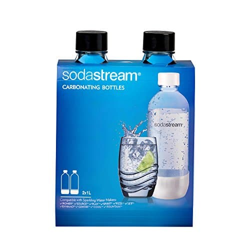 Image of sodastream 1l Carbonating Bottles- Black (Twin Pack)