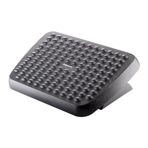 Image of Fellowes Foot Rest Under Desk - Standard Foot Support Ergonomic Foot Rest with Textured Surface - Foot Rest Stool for Office & Home Use - Black
