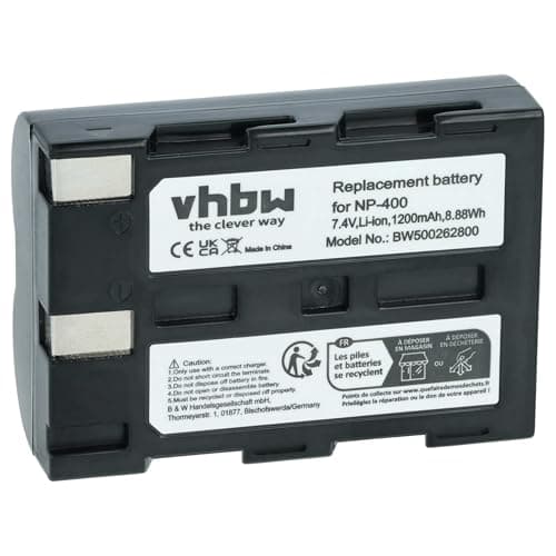 Image of vhbw Battery Replacement for Sigma BP-21 for Camera DSLR (1200 mAh, 7.2 V, Li-Ion)