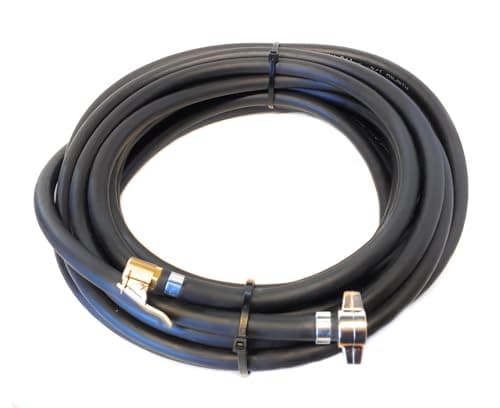 Image of Delta-P Rubber Flexible Air line Hose for HGV with M16 Air Tank Connector & Tyre Valve (25 Metres)