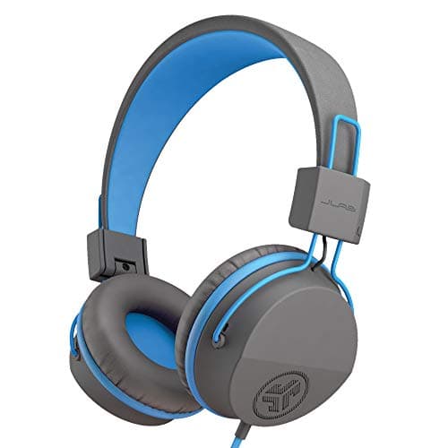 Image of JLab JBuddies Studio Kids Headphones Wired - On-Ear Childrens Headphones for Boys & Girls, Volume Limited Adjustable Kids Earphones with Microphone, Noise Isolation, Blue
