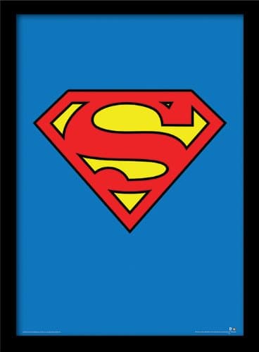 Image of Pyramid International DC Comics (Superman) 30cm x 40cm Framed, Collectors Print - A Stunning Artwork to Enhance Your Collection or Living Space, One Size
