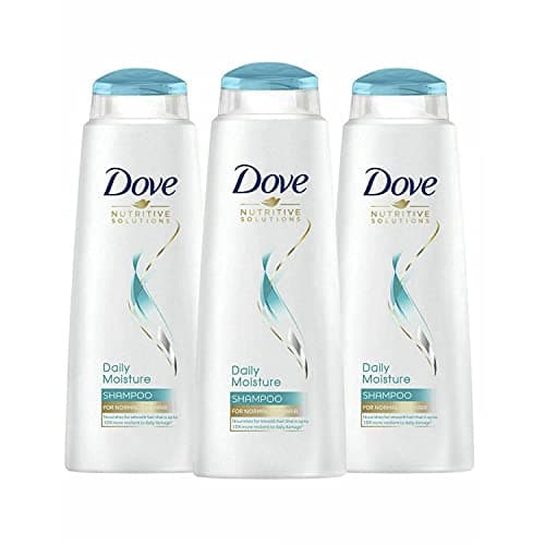 Image of 3 Pack of Dove Nutritive Solutions Daily Moisture Shampoo For Manageable and Silky Hair, 400ml