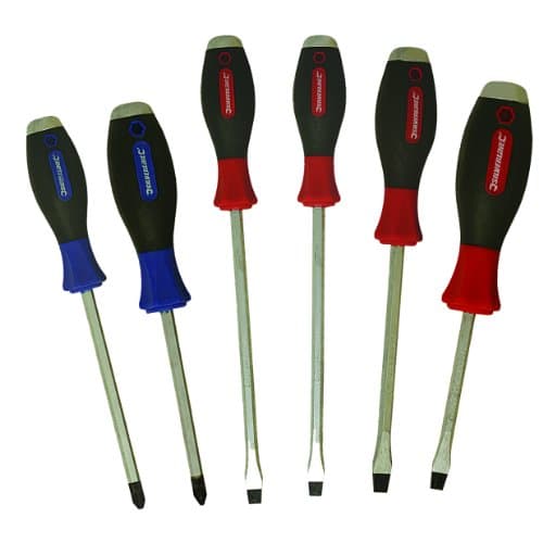 Image of Silverline 371754 Hammer-Through Screwdriver Set - 6 Pieces