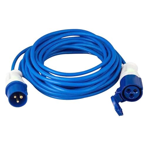 Image of Heavy Duty Caravan Hook Up Cable, 5M Extension Lead 230V 16A, Mains Power Cable, Cable Lead Camping Extension Lead for Caravan Campervan Motorhome Accessories (5M)