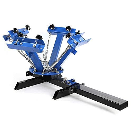 Image of JVDDI Hot Press Machine Silk Screen Printing Machine 4 Color 1 Station Carousel T-Shirt Pressing