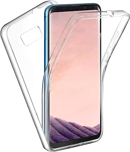 Image of KP TECHNOLOGY Case for Galaxy S8 - (360 Front + Back Protection) Full Complete Protection For Samsung Galaxy S8 Gel Case (CLEAR)
