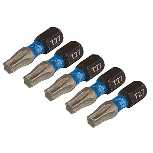 Image of Draper 05495 TX-Star Impact Screwdriver Bits, T27 x 25mm (Pack of 5)