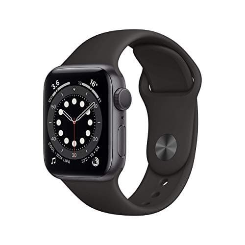 Image of Apple Watch Series 6 (GPS, 40mm) Space Grey Aluminium Case with Black Sport Band (Renewed)
