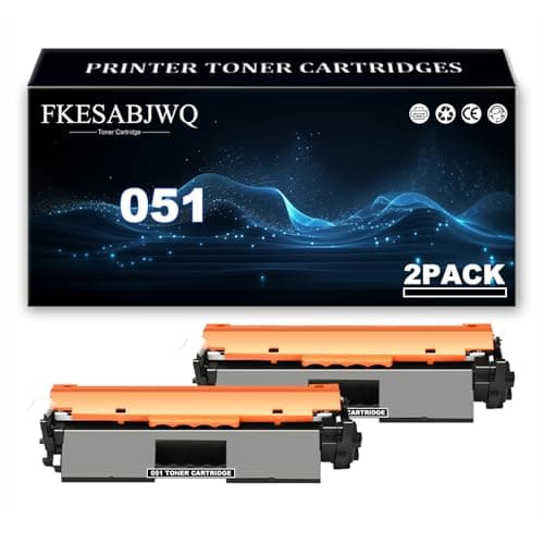 Image of 051 Toner Cartridge, Compatible CRG051 Toner Cartridges for Canon ImageCLASS MF263dn MF266dn MF269dw LBP162dw LBP161dn Printer,Black-2 Pack