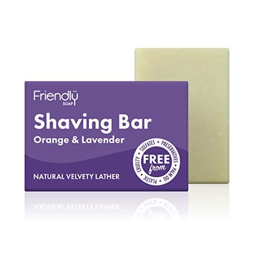 Image of FRIENDLY SOAP Orange Lavender Shaving Bar, 95 GR