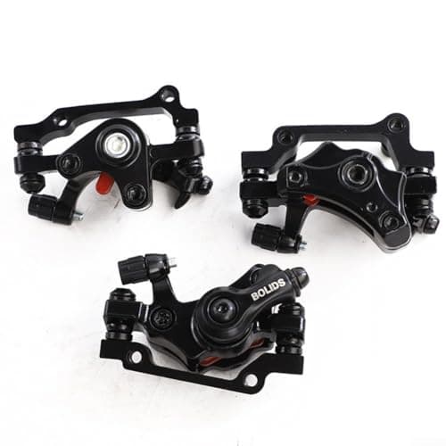 Image of Front and Rear Mechanical Disc Brake Caliper for Bicycles Aluminum Alloy Body Designed to Fit 160mm Rear and 180mm Front Rotors (F140-160)