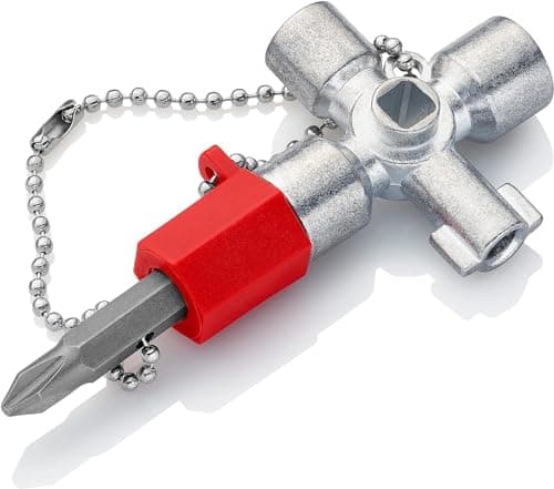 Image of KNIPEX Control Cabinet Key for All Standard Cabinets and Shut-Off Systems 44 mm, 00 11 02